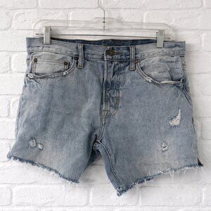 American Eagle Distressed Denim Cutoff Shorts 31 mid rise